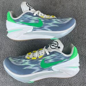 Nike Air Zoom GT Cut 2 Leche Blue Green Shock Basketball Shoes Men's Size 9.5